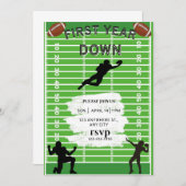 Einladung zum Geburtstag im ersten Jahr (Vorne/Hinten)