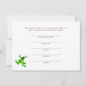 Einladung zum Geburtstag im Leap Year (Rückseite)