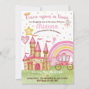 Einladung zum Geburtstag im Schloss des Prinzessin