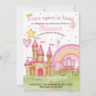Einladung zum Geburtstag im Schloss des Prinzessin