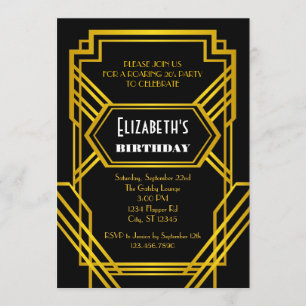 Einladung zum Geburtstag in den Roaring Twenties