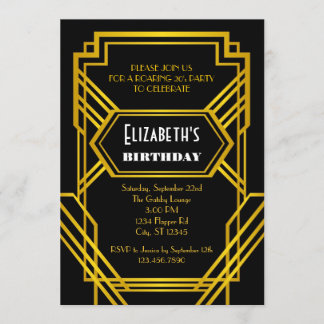 Einladung zum Geburtstag in den Roaring Twenties
