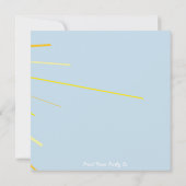 Einladung zum Geburtstag in der Sonne (Rückseite)