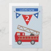 Einladung zum Geburtstag Individuelle Name, Lucas  (Vorne/Hinten)