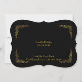 Einladung zum Geburtstag, jedes Alter, Gatsby-Stil (Rückseite)