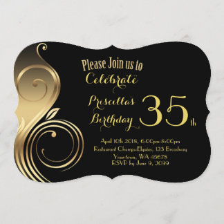 Einladung zum Geburtstag, jedes Alter, Gatsby-Stil
