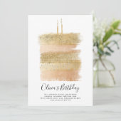 Einladung zum Geburtstag, Mädchen zum zweiten Gebu (Stehend Vorderseite)