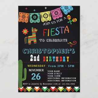 EINLADUNG ZUM GEBURTSTAG MEXIKANISCHER FIESTA | FI