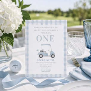 Einladung zum Geburtstag mit Blue Hole in One Golf