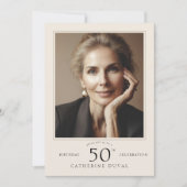 Einladung zum Geburtstag mit Foto (Vorderseite)