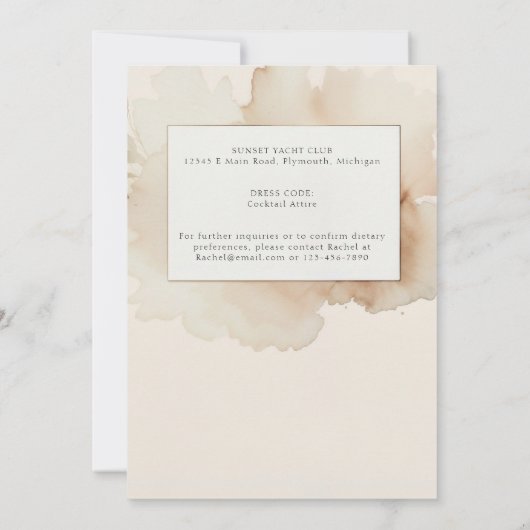 Einladung zum Geburtstag mit Foto (Rückseite)