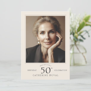 Einladung zum Geburtstag mit Foto