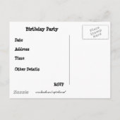 Einladung zum Geburtstag mit Pinata! (Rückseite)