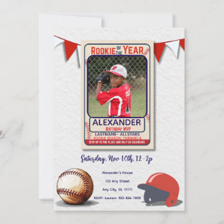 Einladung zum Geburtstag mit Rookie of the Year Fo