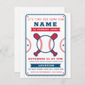 Einladung zum Geburtstag mit sportlichen Themen: B (Vorne/Hinten)