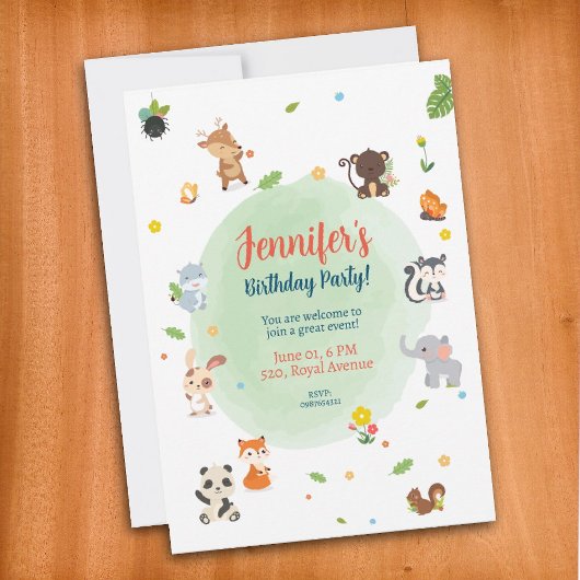 Einladung zum Geburtstag, Niedliche Jungtiere