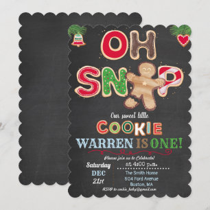 EINLADUNG ZUM GEBURTSTAG - Oh Snap Lebkuchen Für j