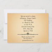 Einladung zum Geburtstag Orchid (Rückseite)