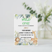 Einladung zum Geburtstag Postkarte (Stehend Vorderseite)