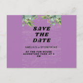 Einladung zum Geburtstag Postkarte (Vorderseite)