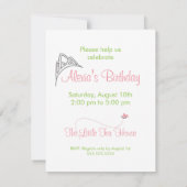 Einladung zum Geburtstag - Prinzessin & Frog (Rückseite)