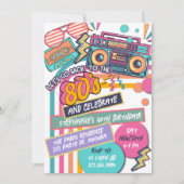 Einladung zum Geburtstag, Rückschlag, Einladung (Vorderseite)