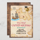 Einladung zum Geburtstag, Schatzsuche zum Geburtst (Vorne/Hinten)