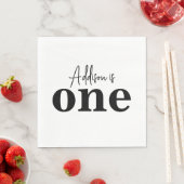 Einladung zum Geburtstag Serviette (Beispiel)