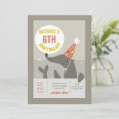 Einladung zum Geburtstag Siegel (Stehend Vorderseite)