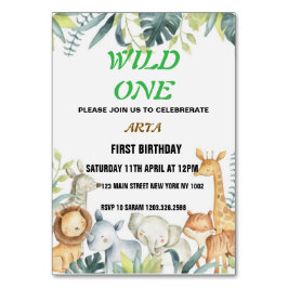 Einladung zum Geburtstag Tischnummer