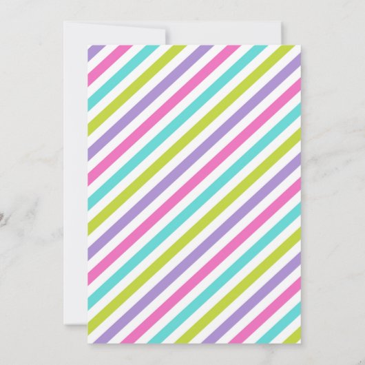 Einladung zum Geburtstag, Trampolin Bounce House (Rückseite)