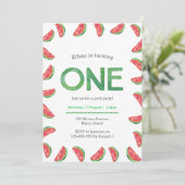 Einladung zum Geburtstag | Tropische Wassermelone (Stehend Vorderseite)