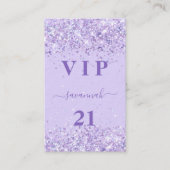 Einladung zum Geburtstag Violett (Vorderseite)