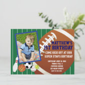 Einladung zum Geburtstag von Allstar Football (Stehend Vorderseite)