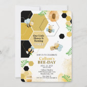 Einladung zum Geburtstag von Bienen (Vorderseite)