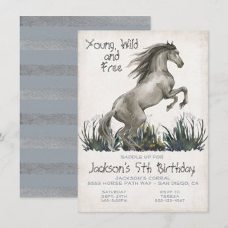 Einladung zum Geburtstag von Black Hallion Pferd