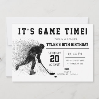 Einladung zum Geburtstag von Black Hockey