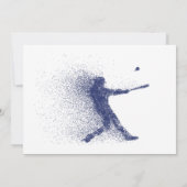 Einladung zum Geburtstag von Blue and Red Baseball (Rückseite)