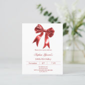 Einladung zum Geburtstag von Bohred White (Stehend Vorderseite)