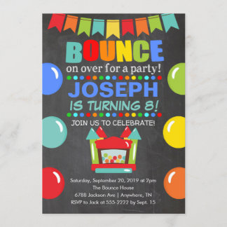 Einladung zum Geburtstag von Bounce House