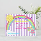 Einladung zum Geburtstag von Candyland (Stehend Vorderseite)