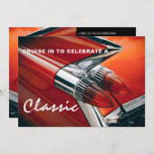 Einladung zum Geburtstag von Classy Classic (Vorne/Hinten)