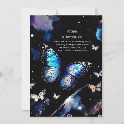 Einladung zum Geburtstag von Custom (Vorderseite)