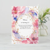 Einladung zum Geburtstag von Custom (Stehend Vorderseite)