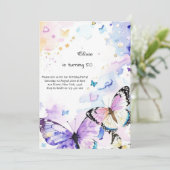 Einladung zum Geburtstag von Custom (Stehend Vorderseite)