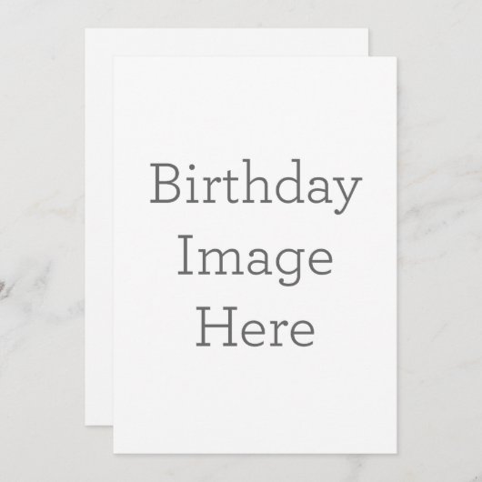 Einladung zum Geburtstag von Custom (Vorne/Hinten)