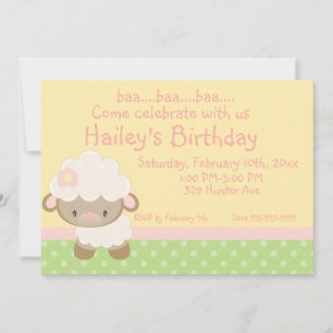 Einladung zum Geburtstag von Diddles Farm Lamm