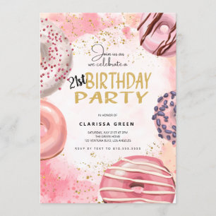 Einladung zum Geburtstag von Donut