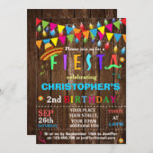 Einladung zum Geburtstag von Fiesta (Vorne/Hinten)