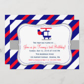 Einladung zum Geburtstag von Flugzeugen (Vorne/Hinten)